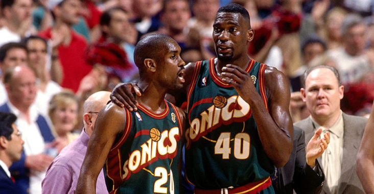 loghi bellissimi Seattle SuperSonics Payton Kemp