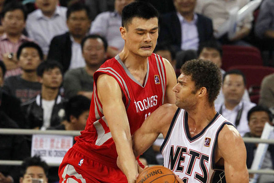 giocatori nba più alti yao ming houston rockets