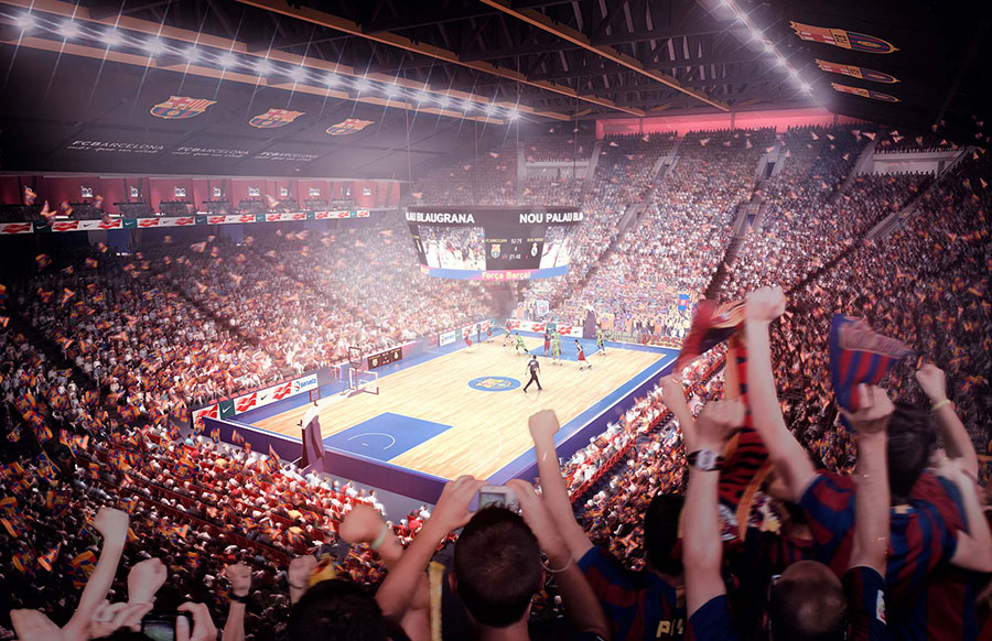 nuovo palau blaugrana barcellona