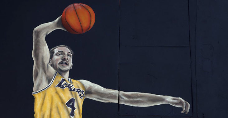 alex caruso murales lakers