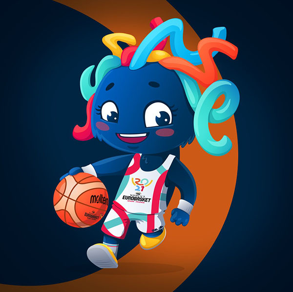 europei femminili basket 2021 mascotte