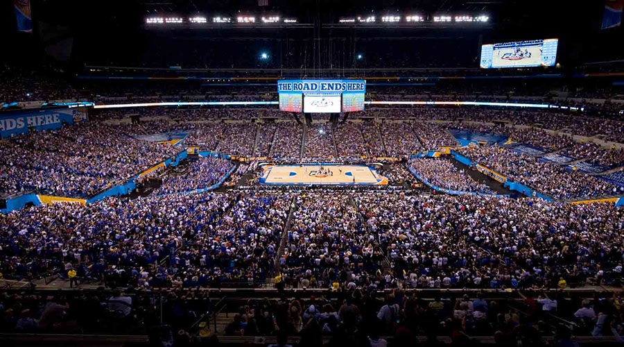 arene della march madness 2021 lucas oil stadium indianapolis