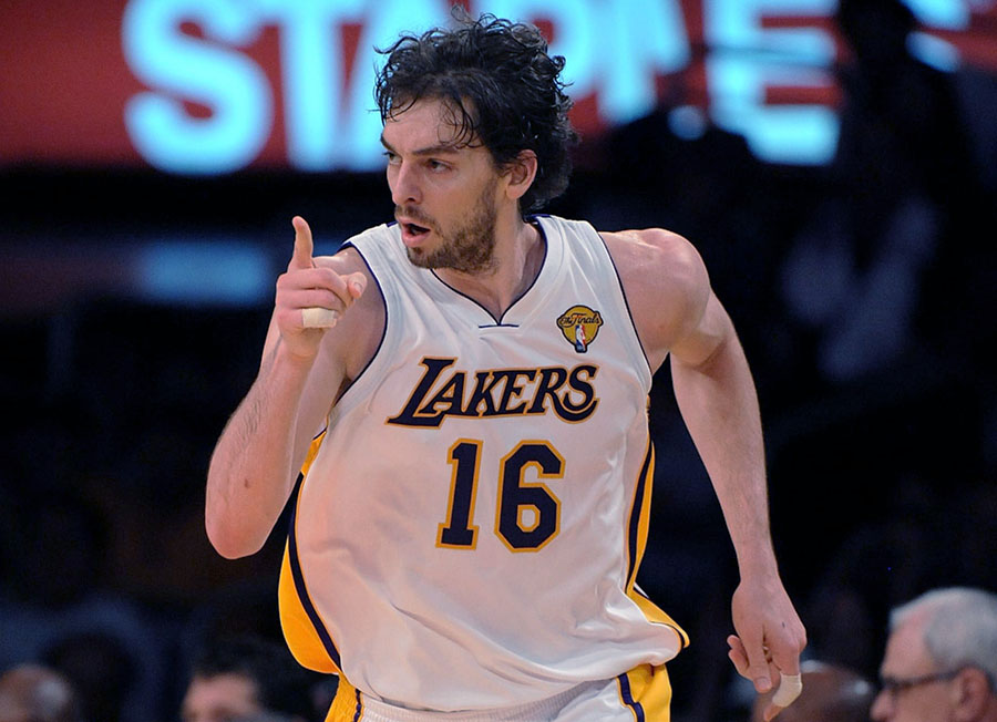 maglia dei lakers bianca pau gasol