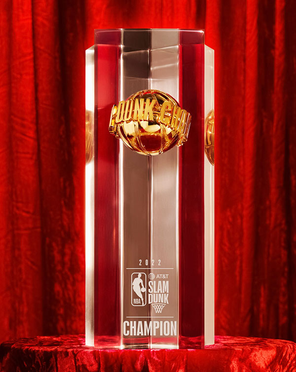 nuovi trofei dell'all-star game nba slam dunk