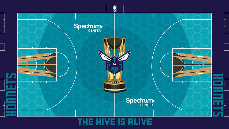 charlotte hornets nba cup 2024 parquet