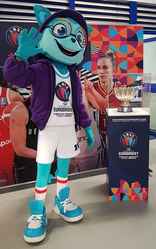 europei basket femminile 2025 fiona mascotte